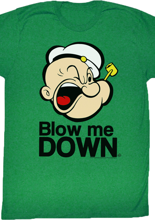 Blow Me Down Popeye T-Shirt - main product image