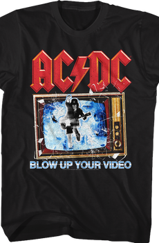 Blow Up Your Video Album Cover ACDC T-Shirt