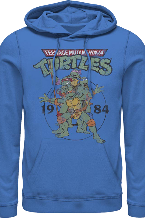 Blue 1984 Teenage Mutant Ninja Turtles Hoodiemain product image
