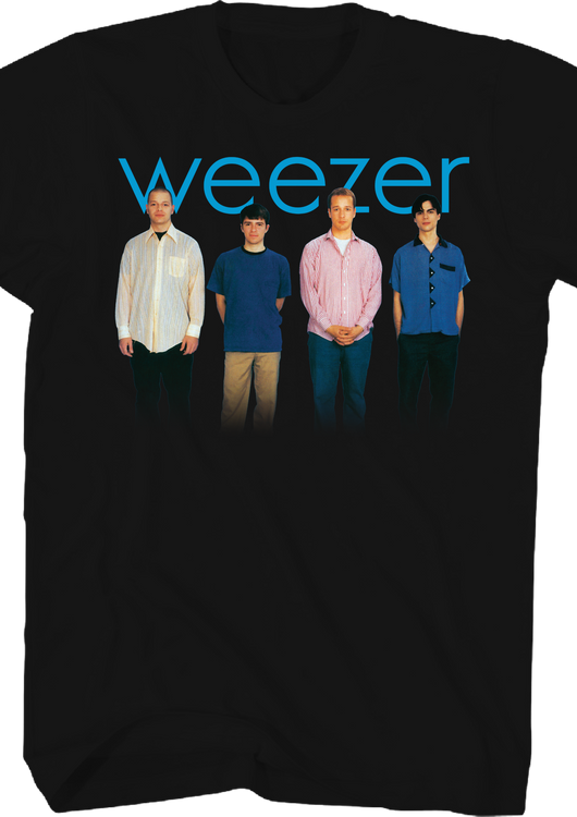 Blue Album Lineup Weezer T-Shirt - main product image