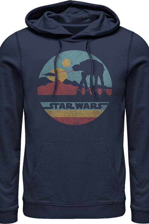 Blue AT-AT Silhouette Star Wars Hoodiemain product image