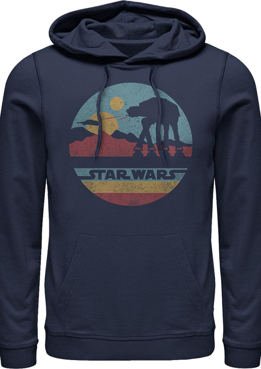 Blue AT-AT Silhouette Star Wars Hoodie - main product image
