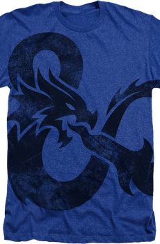 Blue Big Print Logo Dungeons & Dragons T-Shirt