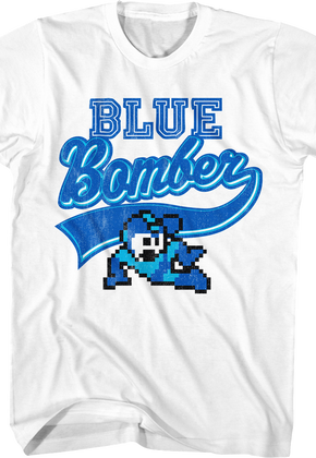 Blue Bomber Sports Logo Mega Man T-Shirt