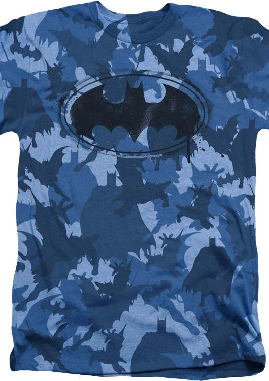 Blue Camo Batman T-Shirt - main product image