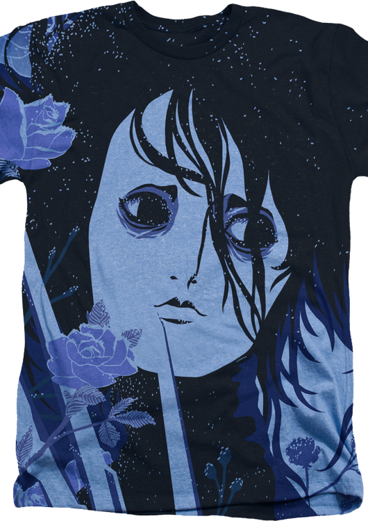 Blue Floral Edward Scissorhands T-Shirt - main product image