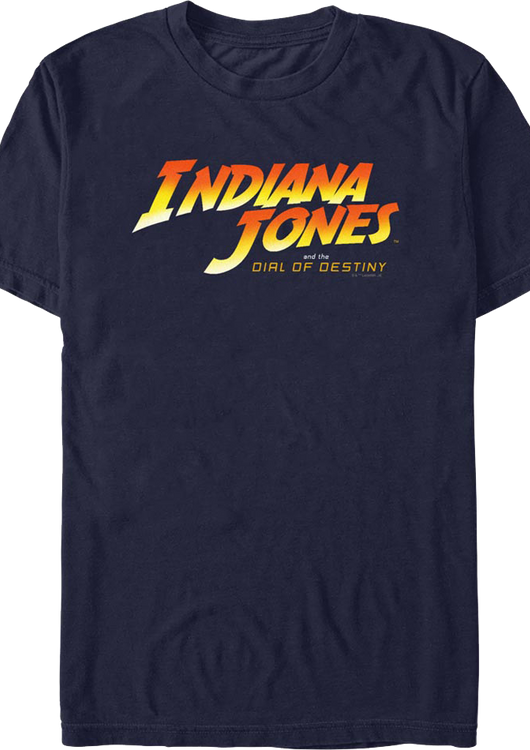 Blue Indiana Jones and the Dial of Destiny T-Shirt - main product image