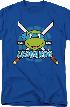 Blue Leonardo Since 1984 Teenage Mutant Ninja Turtles T-Shirt