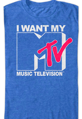 Blue Logo MTV Shirt