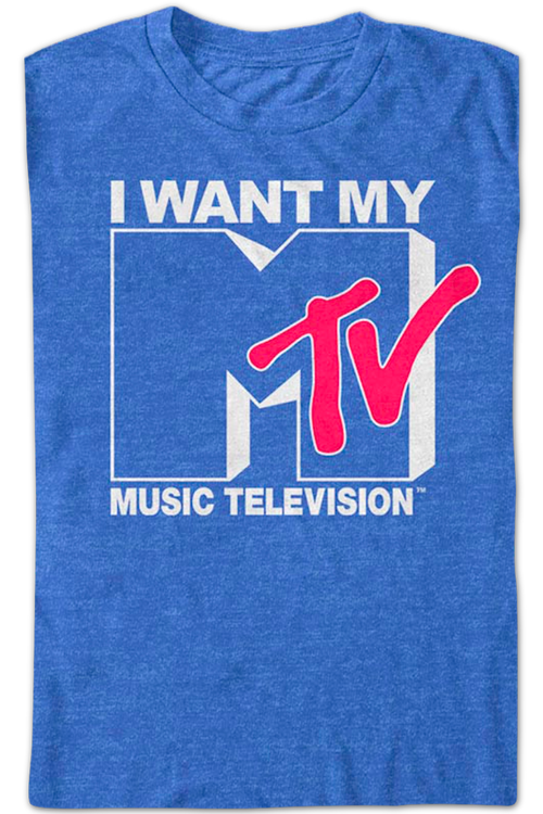 Blue mtv deals shirt