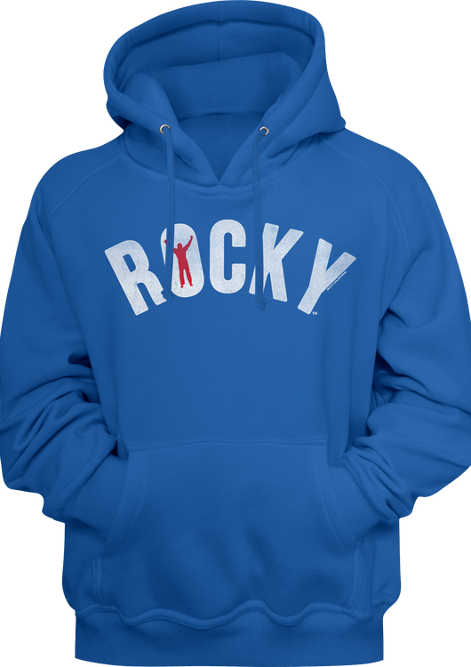 Blue Logo Rocky Hoodie - main product image