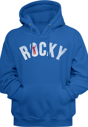 Blue Logo Rocky Hoodie