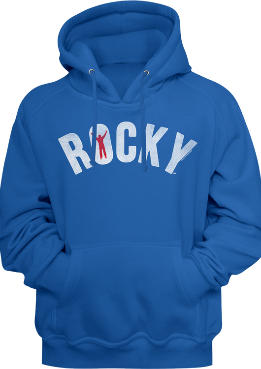 Blue Logo Rocky Hoodie - main product image