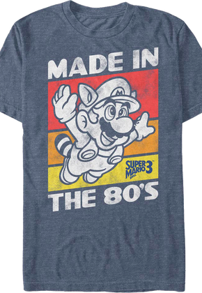 Blue Made In The 80's Super Mario Bros. 3 T-Shirt