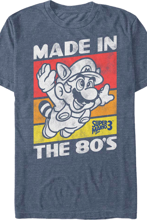 Blue Made In The 80's Super Mario Bros. 3 T-Shirtmain product image