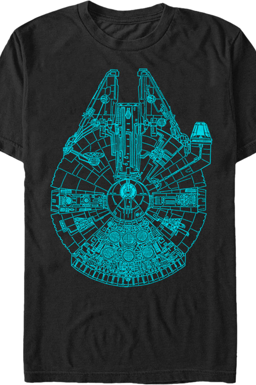 Blue Millennium Falcon Shirt - main product image