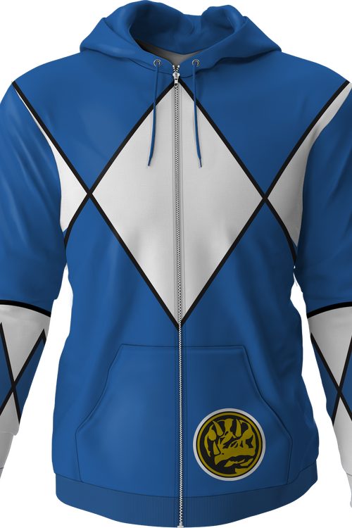 Blue Ranger Mighty Morphin Power Rangers Costume Hoodie - main product image