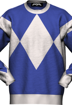 Blue Ranger Mighty Morphin Power Rangers Knitted Sweater