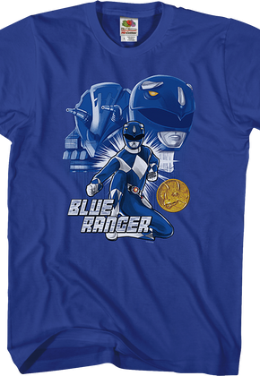 Blue Ranger Mighty Morphin Power Rangers T-Shirt