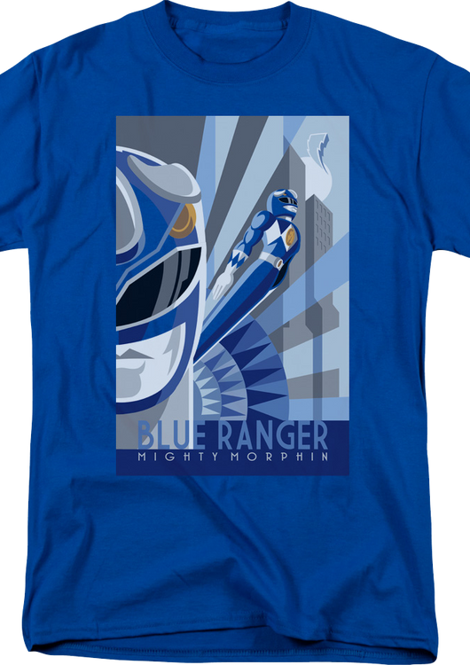 Blue Ranger Poster Mighty Morphin Power Rangers T-Shirt - main product image