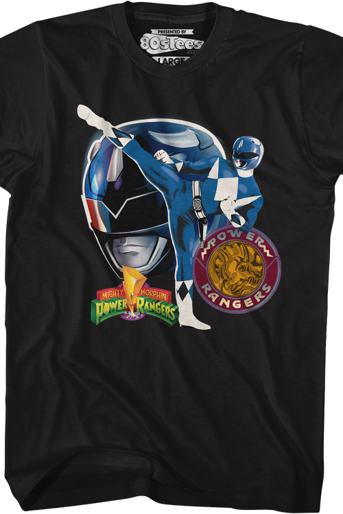 Blue Ranger Profile Mighty Morphin Power Rangers T-Shirtmain product image