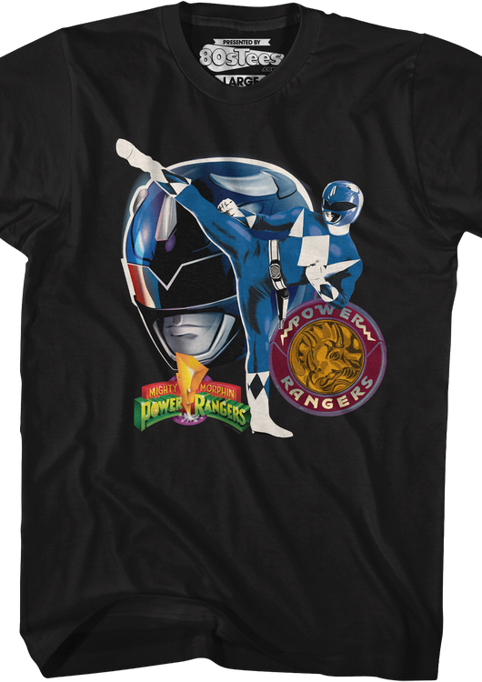 Blue Ranger Profile Mighty Morphin Power Rangers T-Shirt - main product image