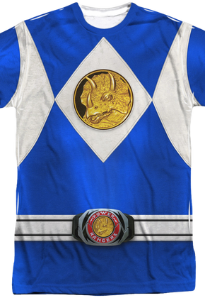 Blue Ranger Sublimation Costume Shirt