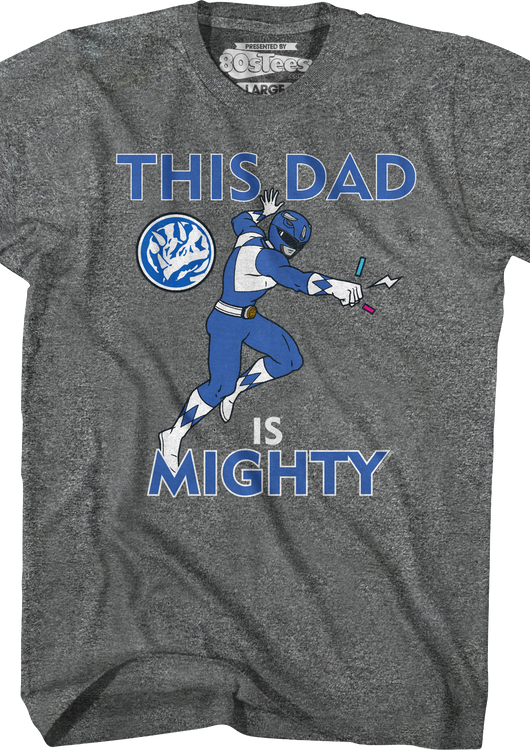 Blue Ranger This Dad Mighty Morphin Power Rangers T-Shirt - main product image