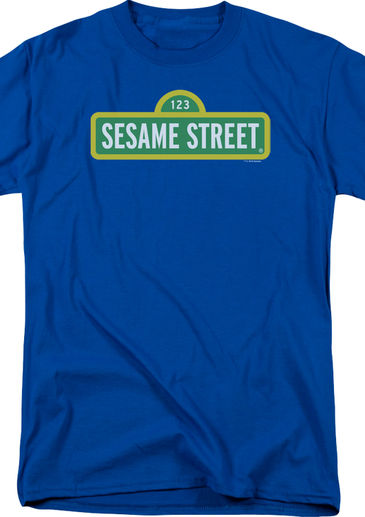 Blue Sign Sesame Street T-Shirt - main product image
