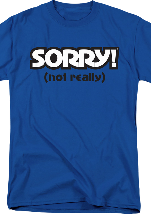 Blue Sorry T-Shirt - main product image