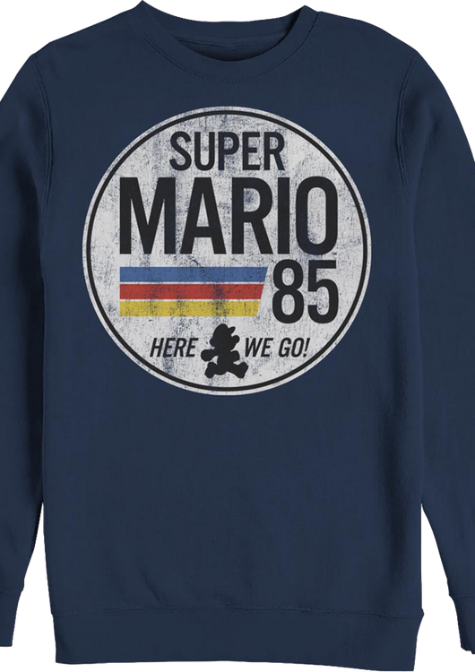 Blue Super Mario 85 Sweatshirt - main product image