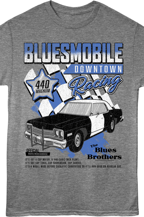 Bluesmobile Downtown Racing Blues Brothers T-Shirtmain product image
