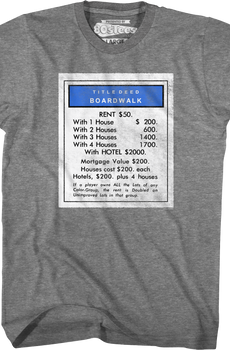 Boardwalk Monopoly T-Shirt