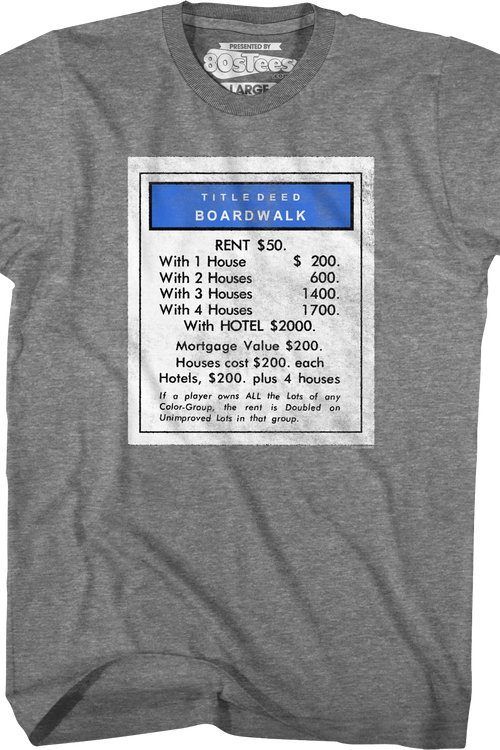 Boardwalk Monopoly T-Shirtmain product image