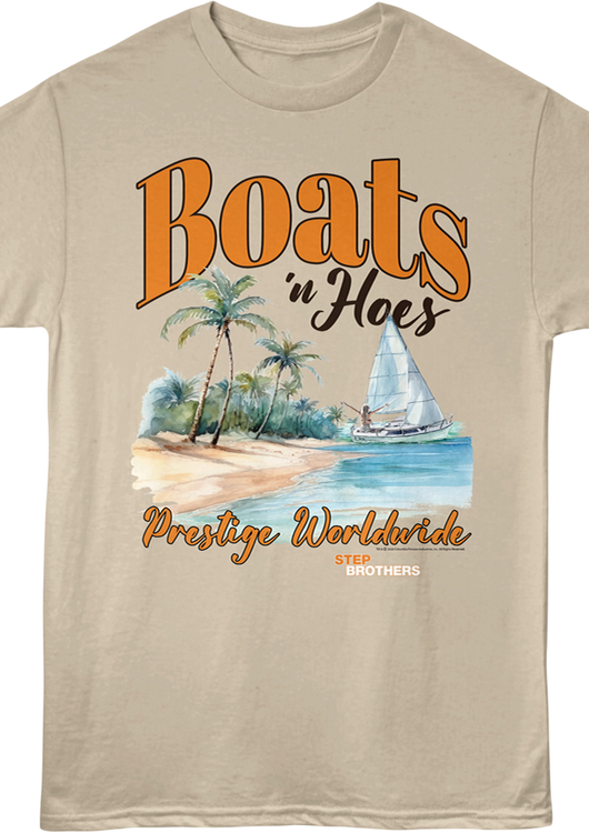Boats 'n Hoes Prestige Worldwide Step Brothers T-Shirt - main product image