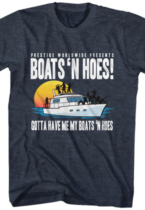 Blue Boats 'N Hoes Step Brothers T-Shirt