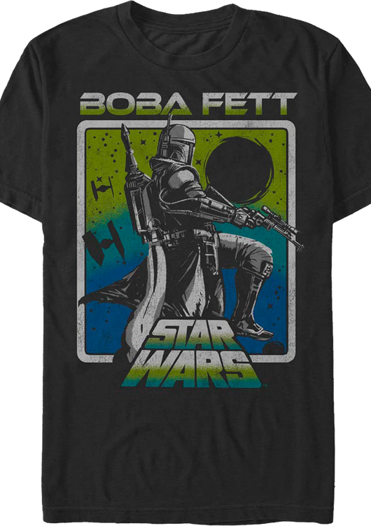Boba Fett Galactic Bounty Hunter Star Wars T-Shirt - main product image