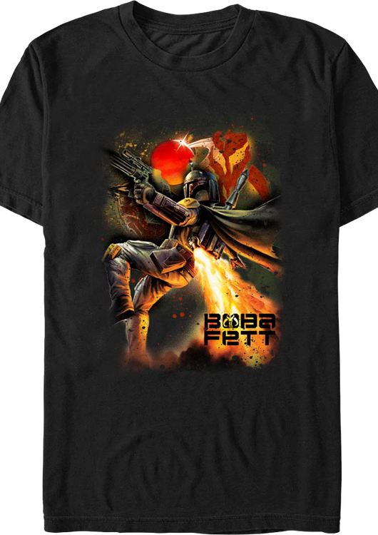 Boba Fett Galaxy Hunter Star Wars T-Shirt - main product image