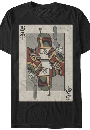 Boba Fett Playing Card T-Shirt