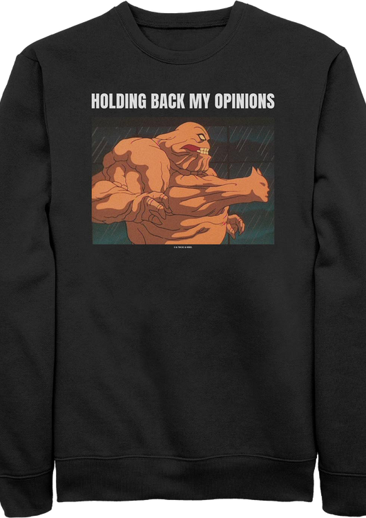 Batman Holding Back My Opinions DC Comics Sweatshirt - main product image