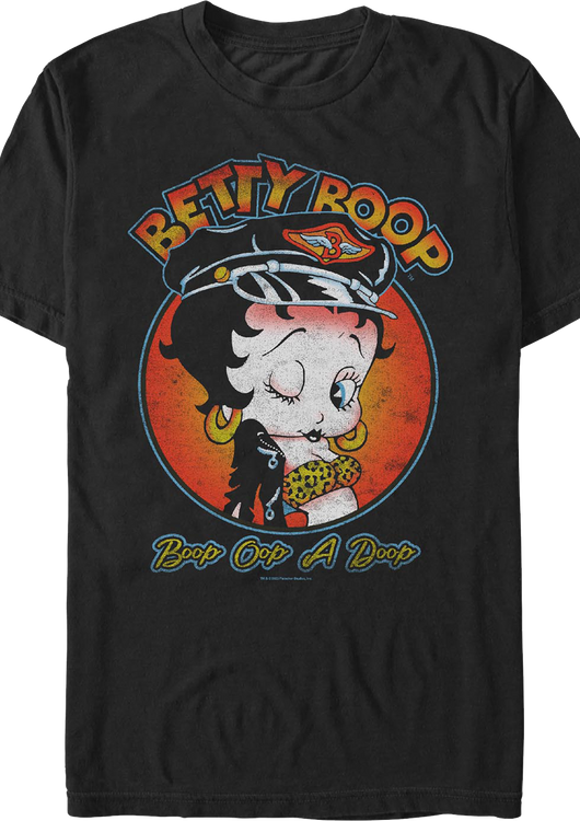 Boop Oop A Doop Biker Pose Betty Boop T-Shirt - main product image