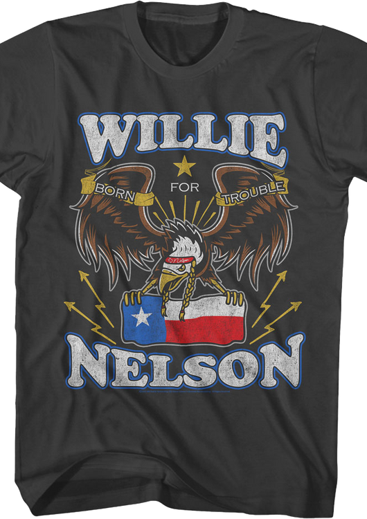 Born For Trouble Willie Nelson T-Shirt - main product image