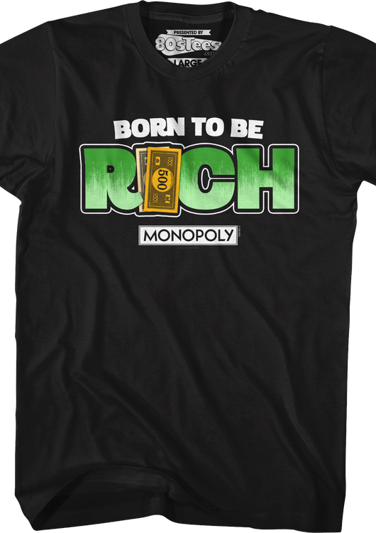 Born To Be Rich Monopoly T-Shirt - main product image