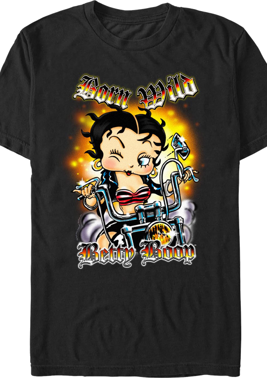 Born Wild Betty Boop T-Shirt - main product image