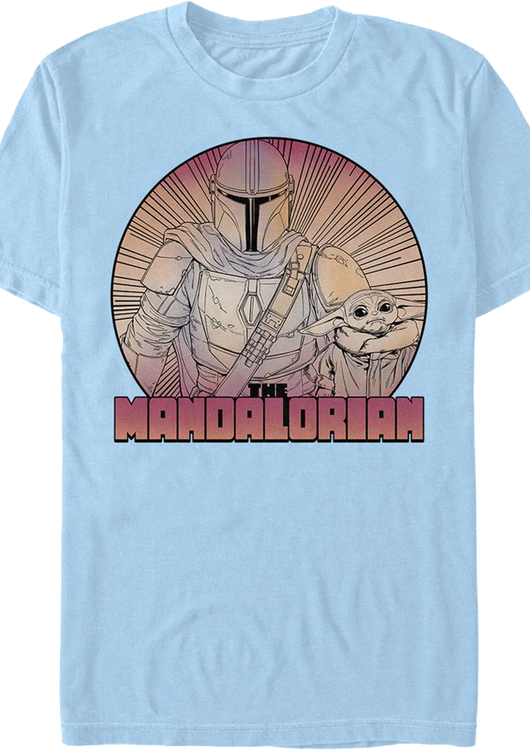 Bounty Hunter And Child The Mandalorian Star Wars T-Shirt - main product image