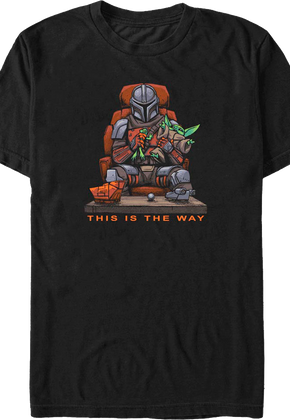 Bounty Hunter and Child The Way The Mandalorian Star Wars T-Shirt