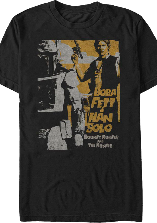 Bounty Hunter And The Hunted Star Wars T-Shirt - main product image