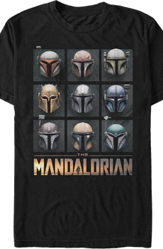 Bounty Hunter Helmets Star Wars The Mandalorian T-Shirt
