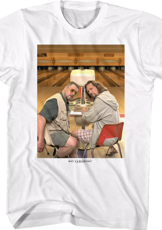 Maglietta Ufficiale Lebowski 'In Dude We Trust' | Nera Con Stampa | Taglie S A XXXL | Merchandise Ufficiale Da Londra