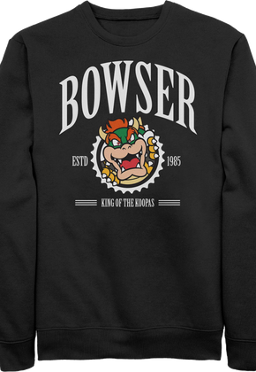 Bowser King Of The Koopas Super Mario Bros. Nintendo Sweatshirt